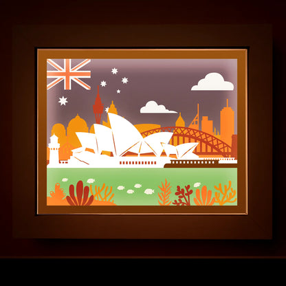 Australian signature - 3D Layered shadow box template