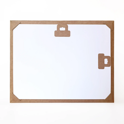 Rectangular shadow box frame template