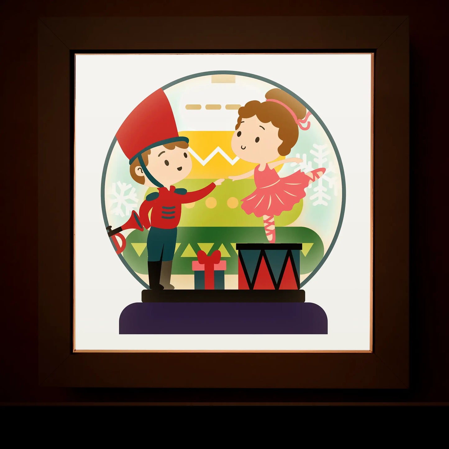 Doll Ballerina and Tin Soldier - 3D Layered shadow box template