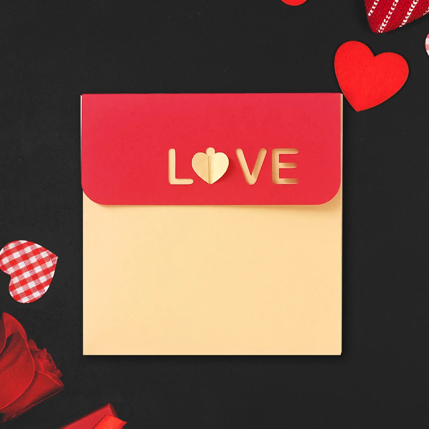 Heartlove-Lock Envelope template