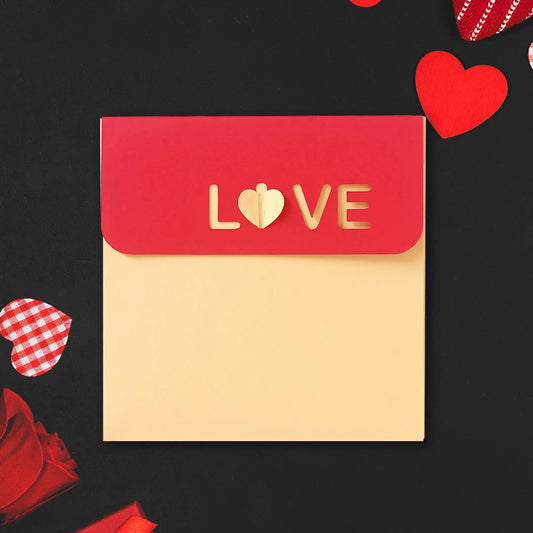 Heartlove-Lock Envelope template