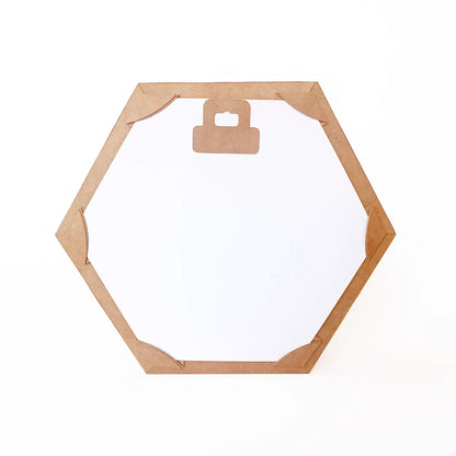 Hexagon shadow box frame template