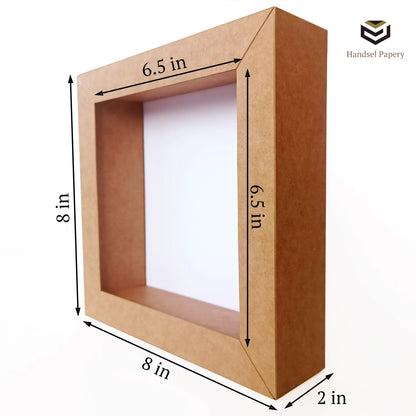 Square shadow box frame template