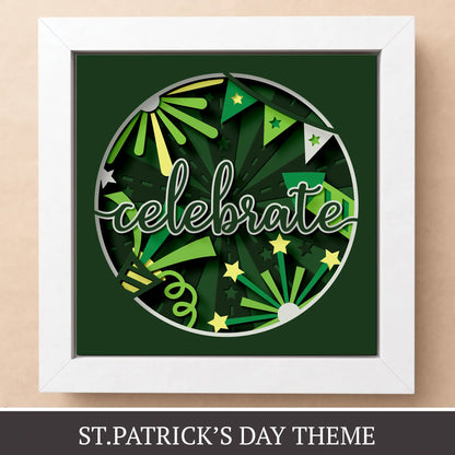 Celebrate fireworks - Versatile 3D shadow box template