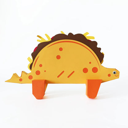 Taco Dino Papercraft Calendar 2024 -2030